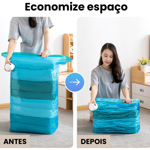 Compressor à Vácuo + Sacolas Reutilizáveis