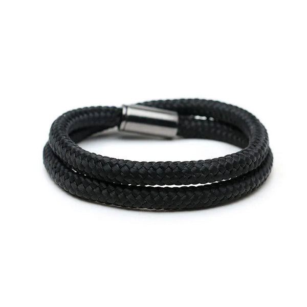 Pulseira Essex Black de Corda Náutica